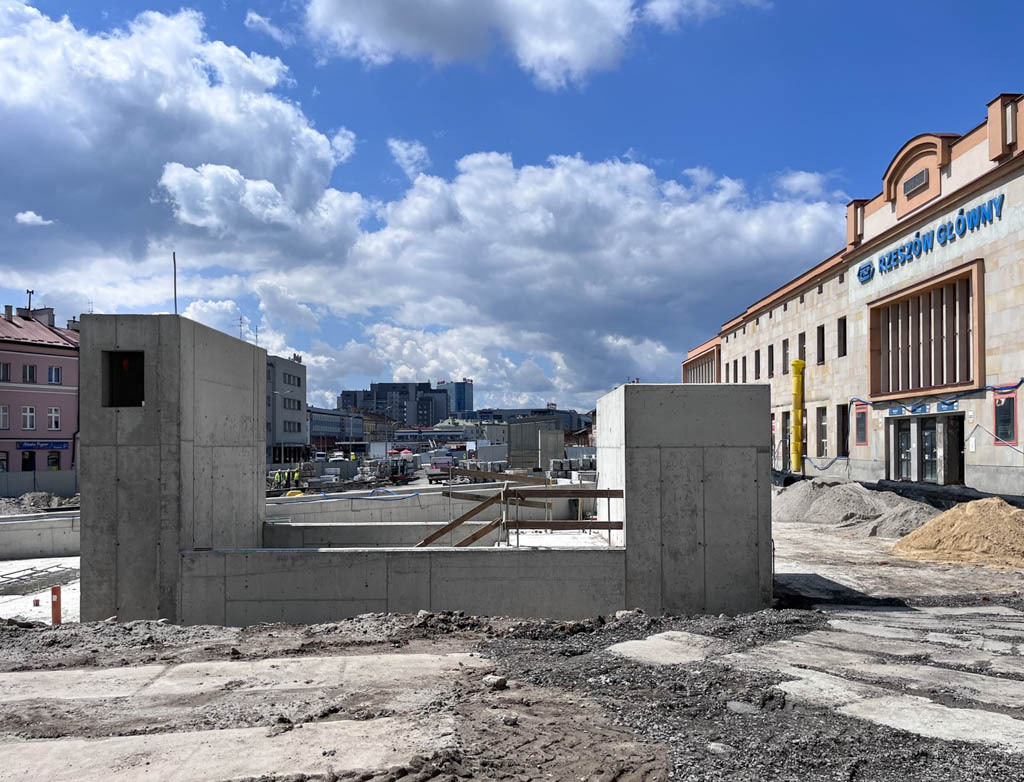 Budowa Rzeszowskiego Centrum Komunikacyjnego [lipiec 2023]